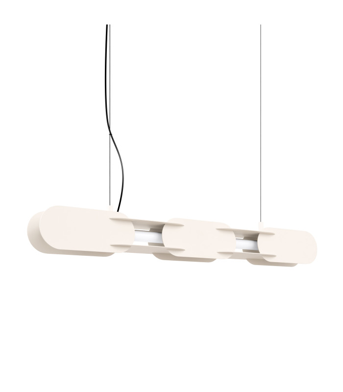 Chain 91cm LED Bar Pendant Ceiling Light Beige 4000K-1