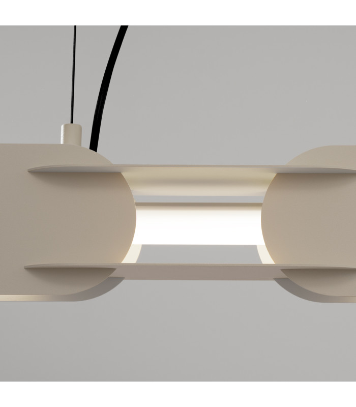 Chain 91cm LED Bar Pendant Ceiling Light Beige 4000K-4