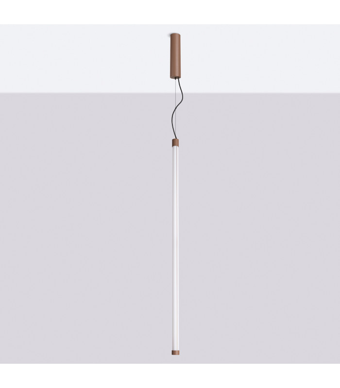 Trang LED 100cm Slim Pendant Ceiling Light Brown 3000K-2