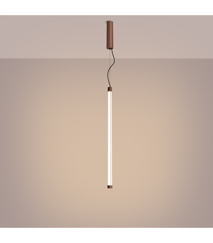 Trang LED 75cm Slim Pendant Ceiling Light Brown 3000K-3
