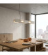 Chain 91cm LED Bar Pendant Ceiling Light Beige 4000K-10