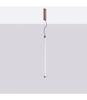 Trang LED 75cm Slim Pendant Ceiling Light Brown 4000K-2