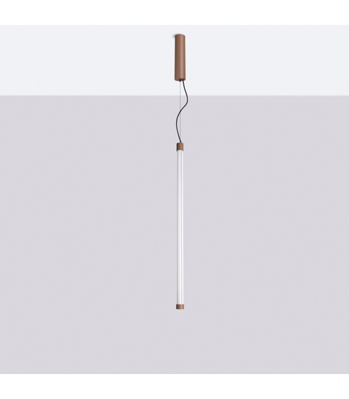 Trang LED 75cm Slim Pendant Ceiling Light Brown 4000K-2