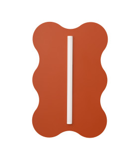 Klover Flush Wall Lamp Brick Red 1x S14d-1