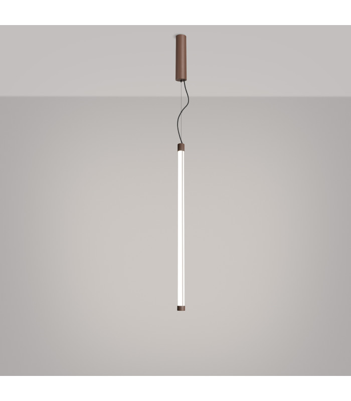 Trang LED 75cm Slim Pendant Ceiling Light Brown 4000K-3