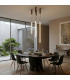 Trang LED 75cm Slim Pendant Ceiling Light Brown 3000K-9