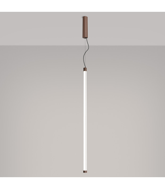 Trang LED 100cm Slim Pendant Ceiling Light Brown 4000K-3