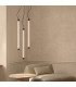 Trang LED 75cm Slim Pendant Ceiling Light Brown 3000K-10