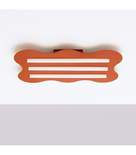 Klover Flush Wall Lamp Red 3x S14d-2