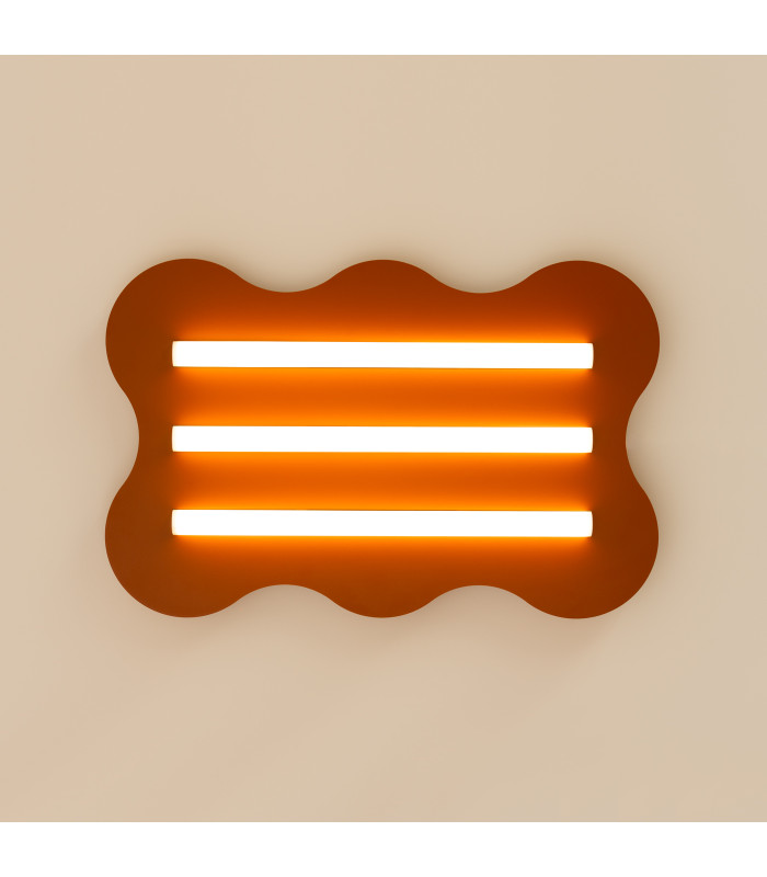 Klover Flush Wall Lamp Red 3x S14d-4