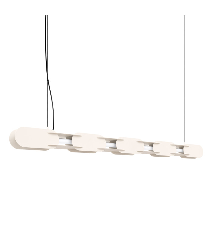 Chain 158cm LED Bar Pendant Ceiling Light Beige 3000K-1