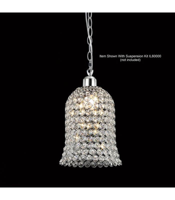Bell SHADE ONLY Polished Chrome, Crystal - 2