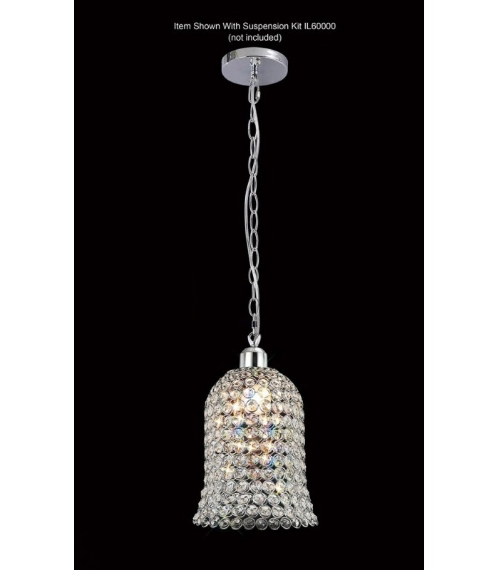 Bell SHADE ONLY Polished Chrome, Crystal - 7