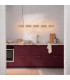 Chain 158cm LED Bar Pendant Ceiling Light Beige 3000K-11