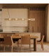 Chain 158cm LED Bar Pendant Ceiling Light Beige 4000K-9