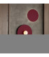 Ake Flush Wall Lamp Burgundy 1x G9-10