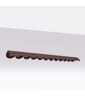 Biscuit 130cm LED Bar Pendant Ceiling Light Brown 3000K-2