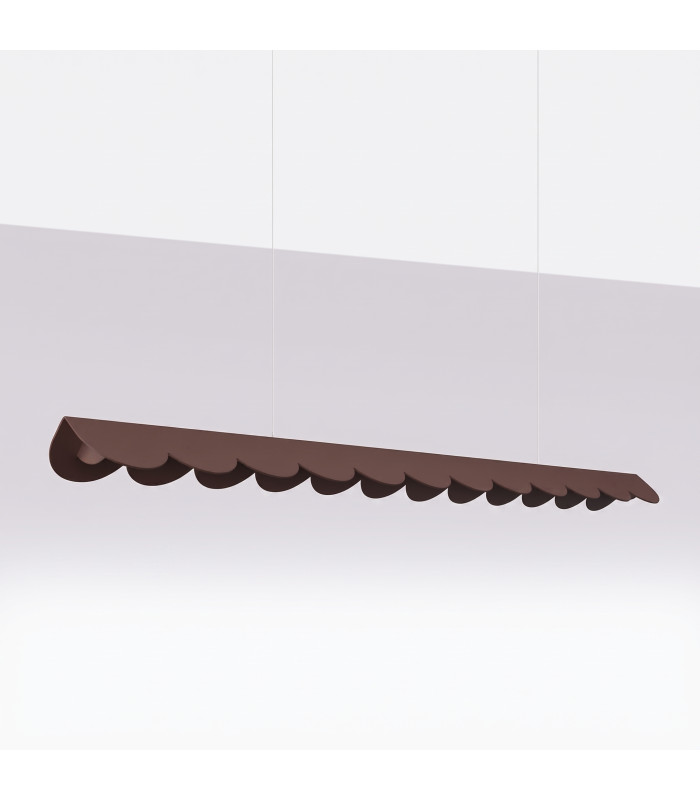 Biscuit 130cm LED Bar Pendant Ceiling Light Brown 3000K-2