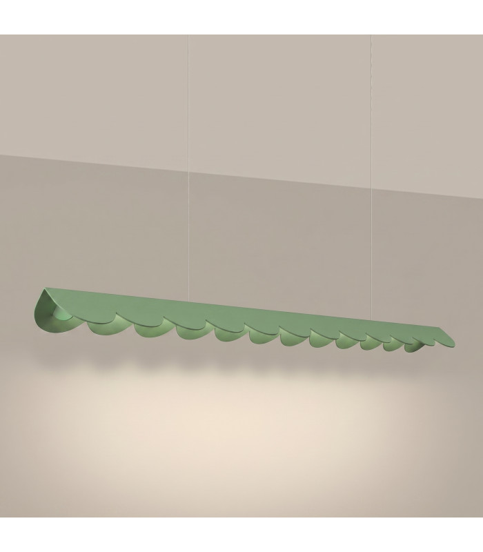 Biscuit 130cm LED Bar Pendant Ceiling Light Sage 3000K-3