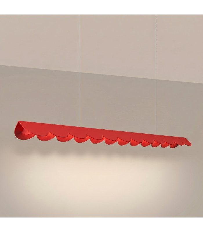 Biscuit 130cm LED Bar Pendant Ceiling Light Red 3000K-3