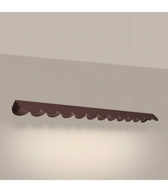 Biscuit 130cm LED Bar Pendant Ceiling Light Brown 3000K-3