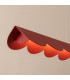 Biscuit 130cm LED Bar Pendant Ceiling Light Red 3000K-4