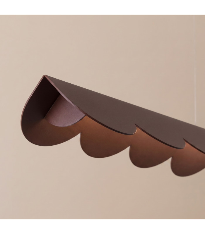 Biscuit 130cm LED Bar Pendant Ceiling Light Brown 3000K-4