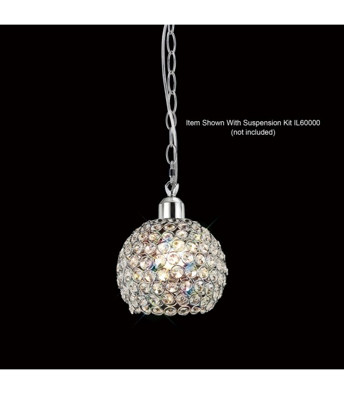 Globe SHADE ONLY Polished Chrome, Crystal - 2