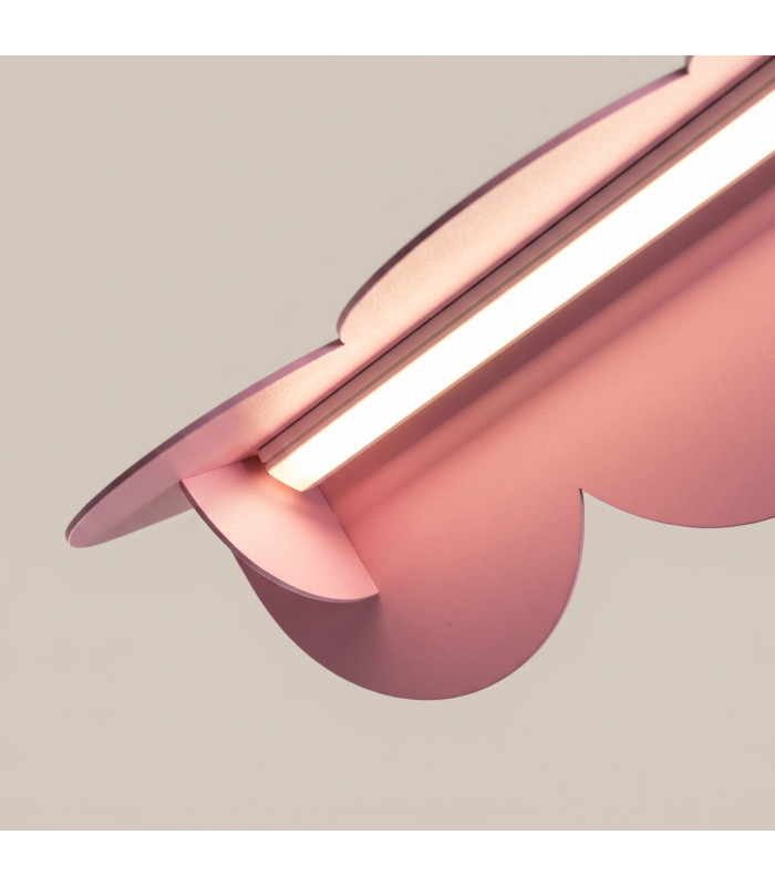 Biscuit 130cm LED Bar Pendant Ceiling Light Pink 3000K-6