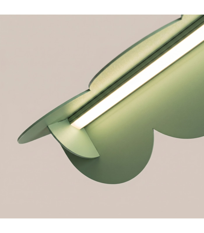 Biscuit 130cm LED Bar Pendant Ceiling Light Sage 3000K-6