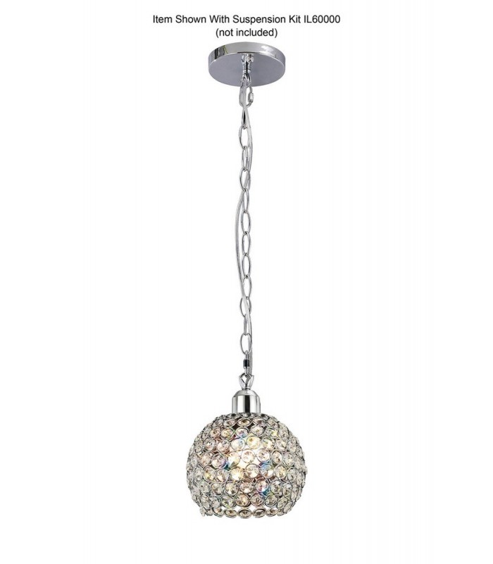 Globe SHADE ONLY Polished Chrome, Crystal - 4