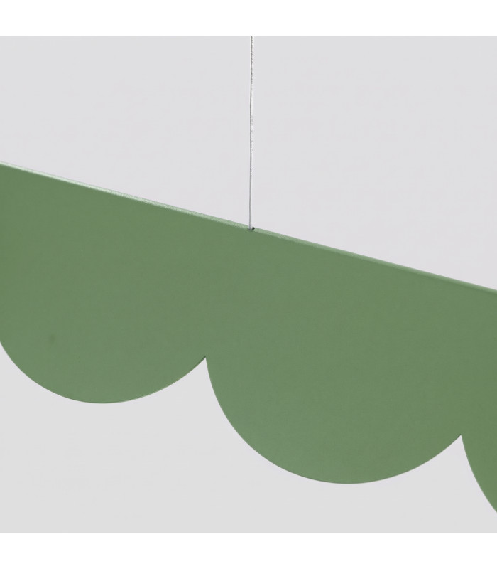 Biscuit 130cm LED Bar Pendant Ceiling Light Sage 3000K-8