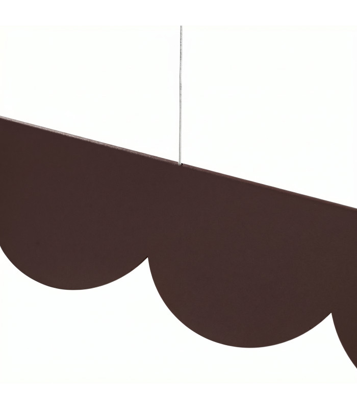 Biscuit 130cm LED Bar Pendant Ceiling Light Brown 3000K-8