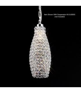 Crystal Drum SHADE ONLY Polished Chrome, Crystal - 2
