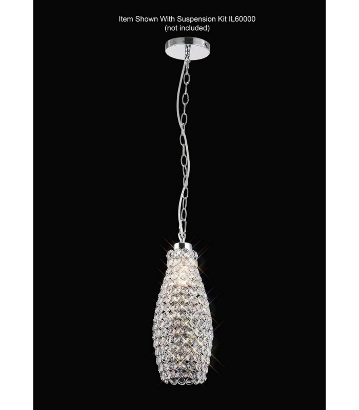 Crystal Drum SHADE ONLY Polished Chrome, Crystal - 6