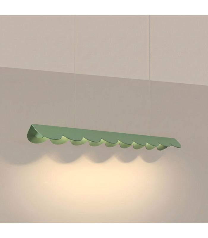 Biscuit 100cm LED Bar Pendant Ceiling Light Sage 3000K-3