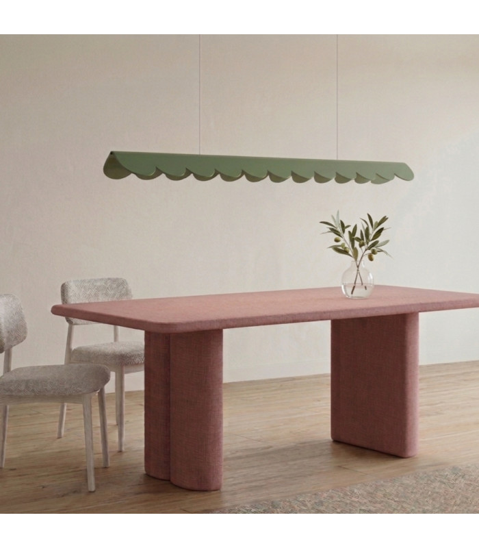 Biscuit 130cm LED Bar Pendant Ceiling Light Sage 4000K-13