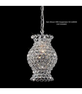 Crystal Vase SHADE ONLY Polished Chrome, Crystal - 2