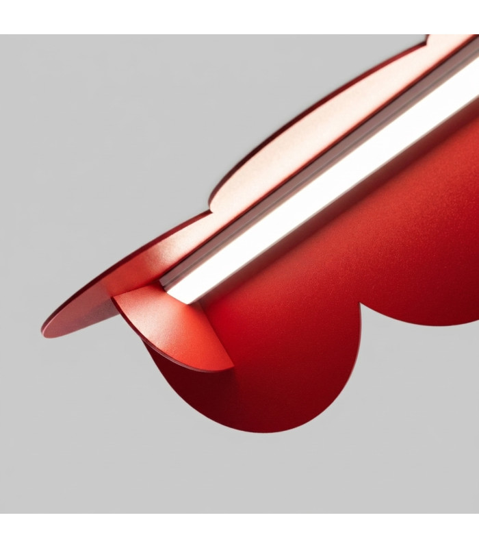 Biscuit 130cm LED Bar Pendant Ceiling Light Red 4000K-6