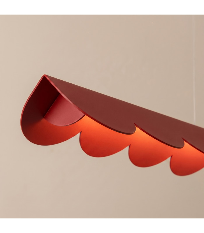 Biscuit 100cm LED Bar Pendant Ceiling Light Red 3000K-4