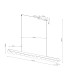 Biscuit 130cm LED Bar Pendant Ceiling Light Brown 4000K-10