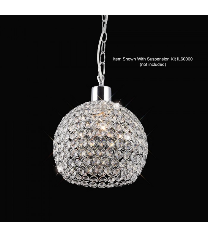 Crystal Globe SHADE ONLY Polished Chrome, Crystal - 2