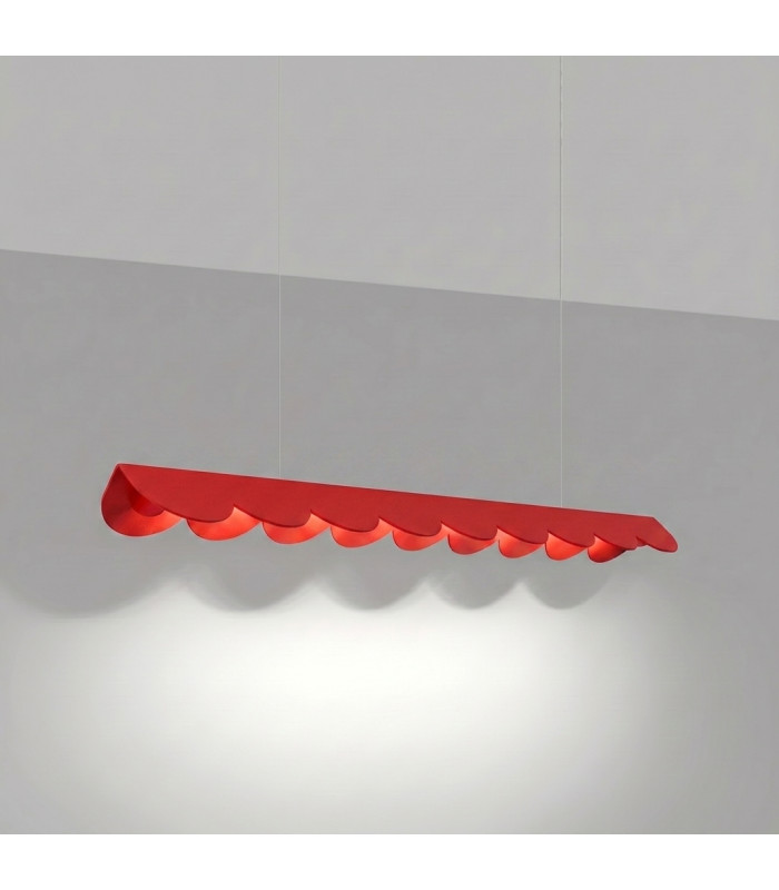 Biscuit 100cm LED Bar Pendant Ceiling Light Red 4000K-3