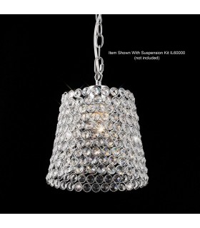 Crystal Lamp SHADE ONLY Polished Chrome, Crystal - 2