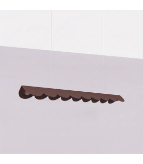 Biscuit 100cm LED Bar Pendant Ceiling Light Brown 4000K-2