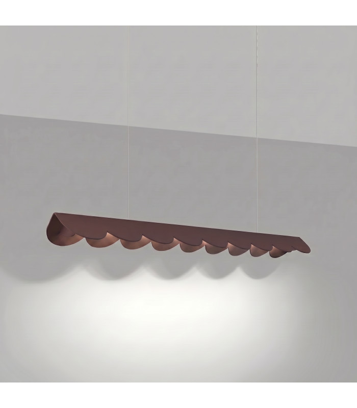 Biscuit 100cm LED Bar Pendant Ceiling Light Brown 4000K-3