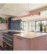 Biscuit 100cm LED Bar Pendant Ceiling Light Pink 4000K-13