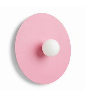 Ake Flush Wall Lamp Pink 1x G9-1