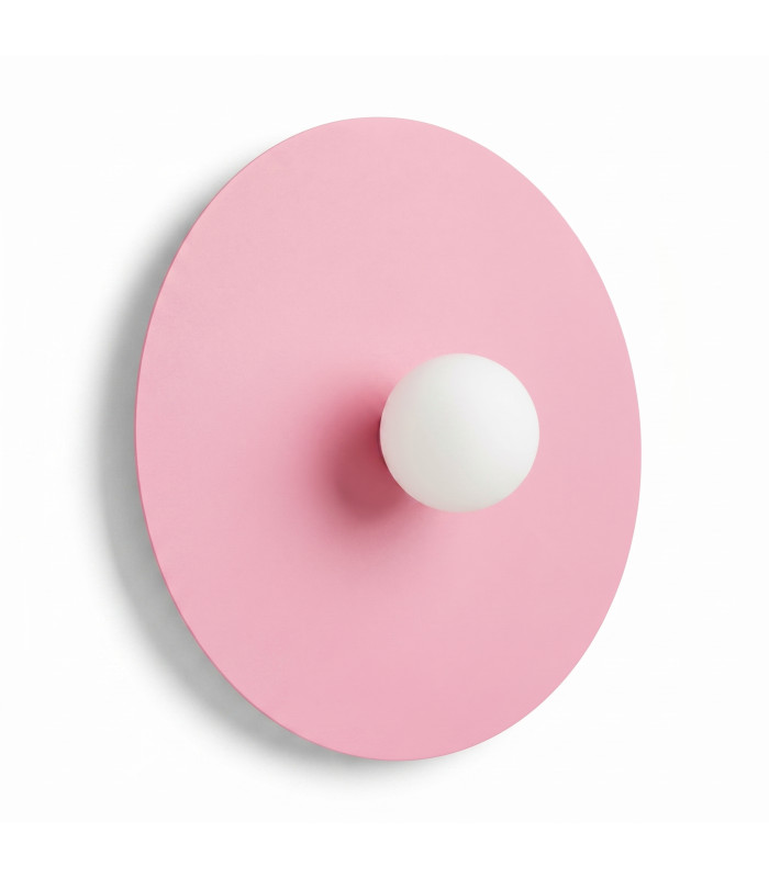 Ake Flush Wall Lamp Pink 1x G9-1