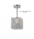 Crystal Square SHADE ONLY Polished Chrome, Crystal - 5